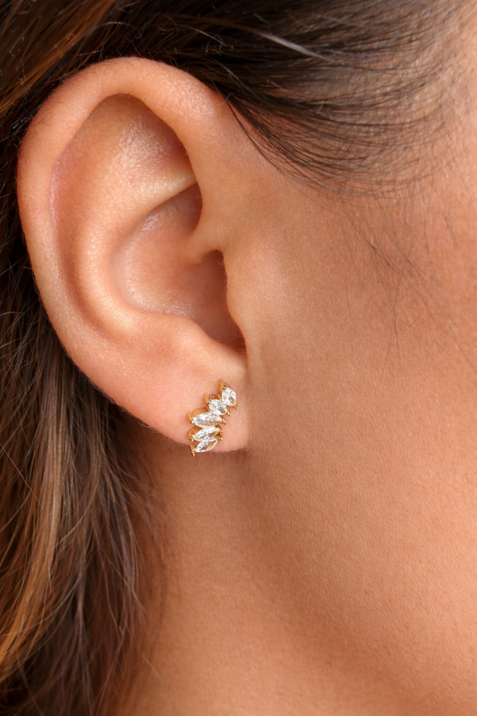 Boucle d'oreille Saphira Doré