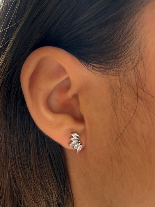 Boucle d'oreille Saphira Argent